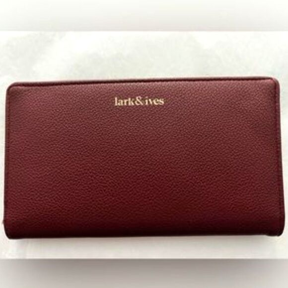 Lark & Ives - Continental - Vegan Leather - Snap Wallet - NEW! - Picture 2 of 5